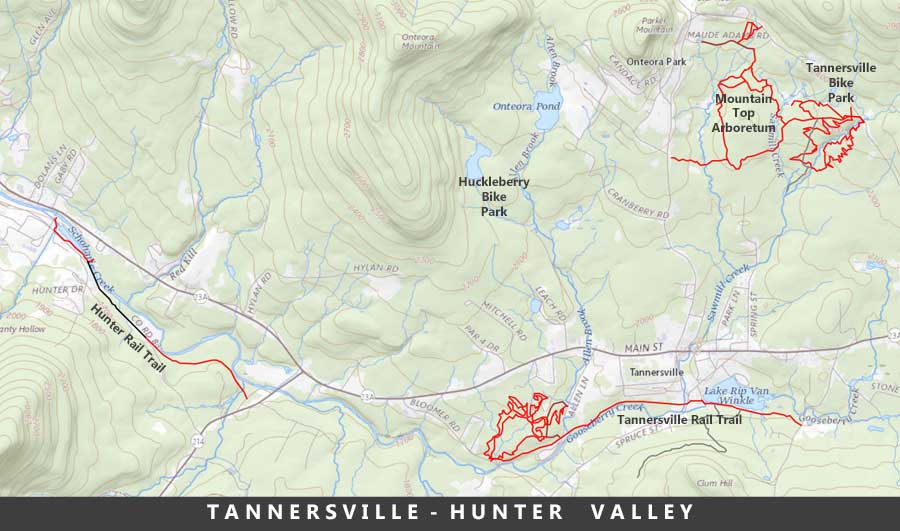 Hunter-Tannersville Valley Map