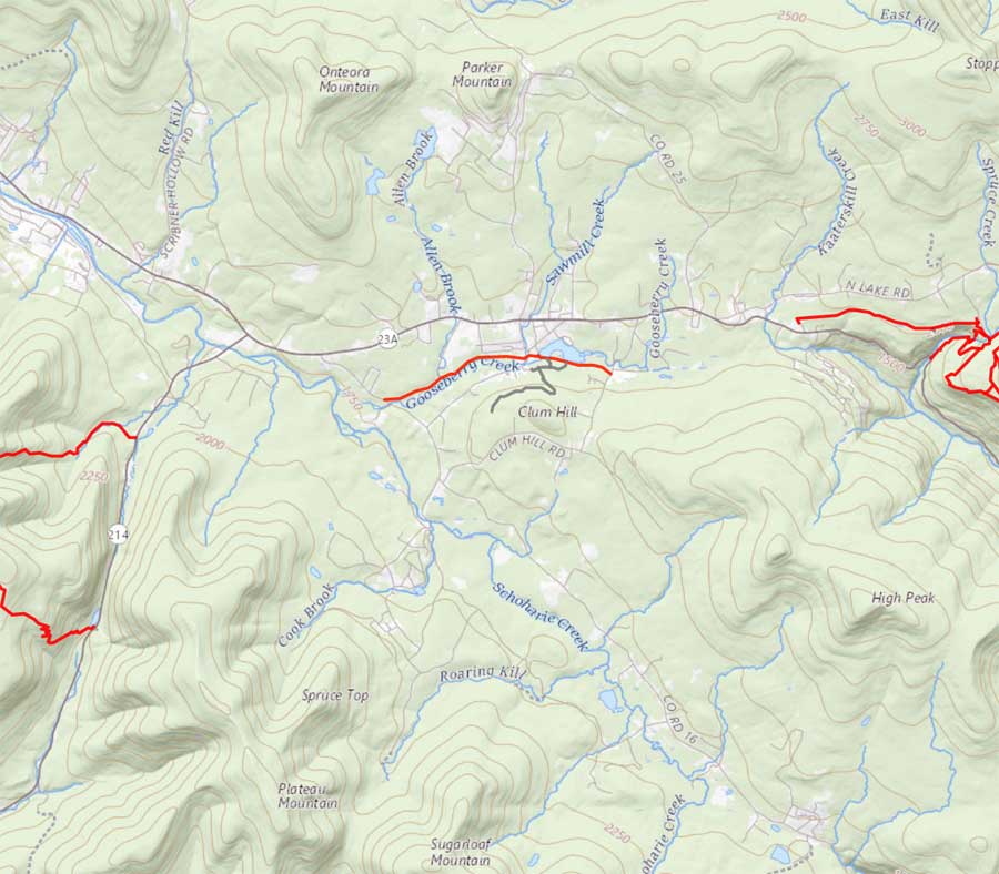 Hunter Tannersville Valley - hiking and mountain biking