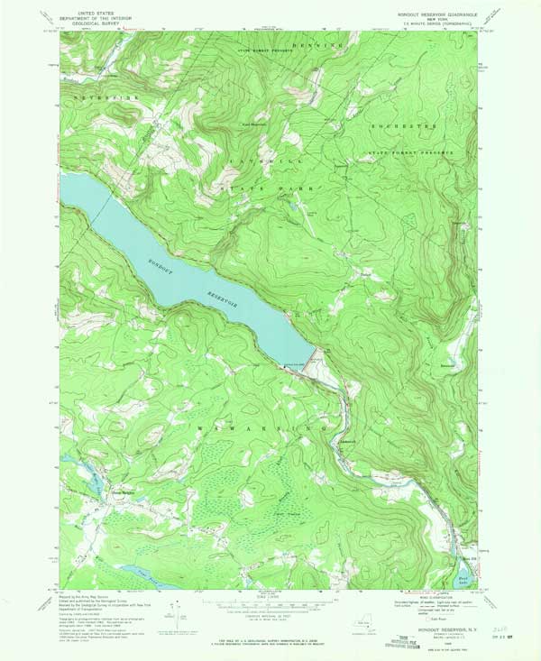 usgs top map of Rondout-Reservoir quad