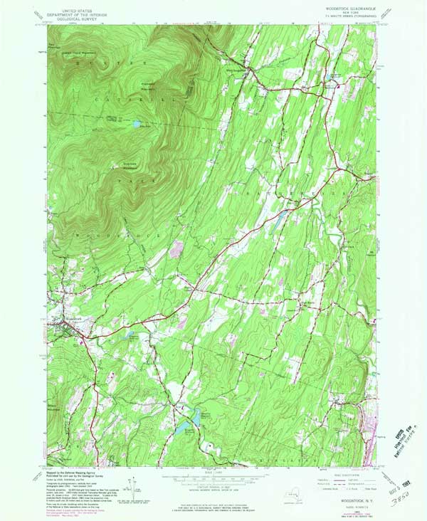 usgs top map of woodstock quad